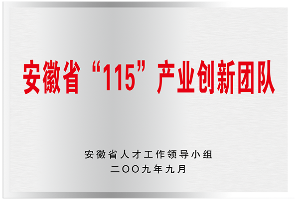 安徽省“115”產(chǎn)業(yè)創(chuàng)新團隊